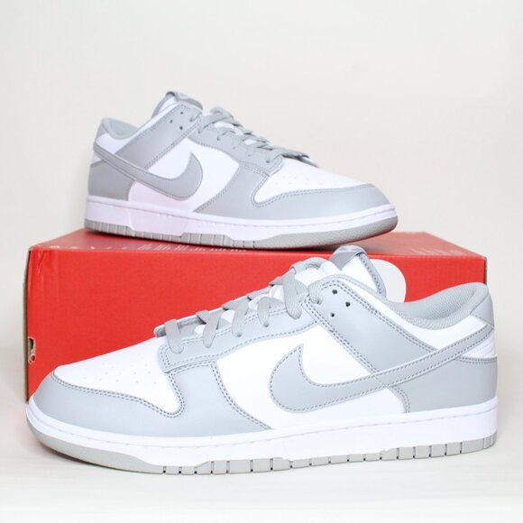Nike Dunk Low Retro Light Smoke Grey White Sneakers HF5441-105 Men's Size 13 New